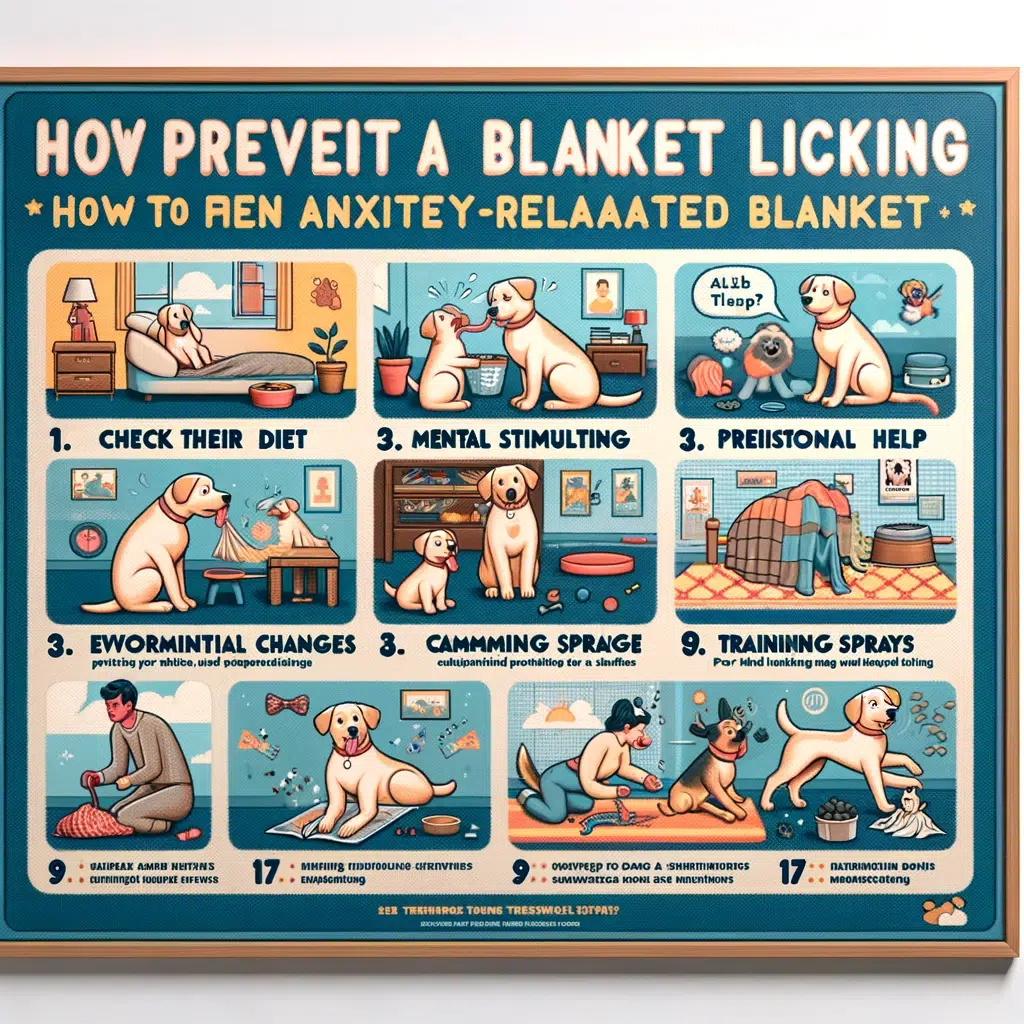 How to prevent your dogs from blancket licking