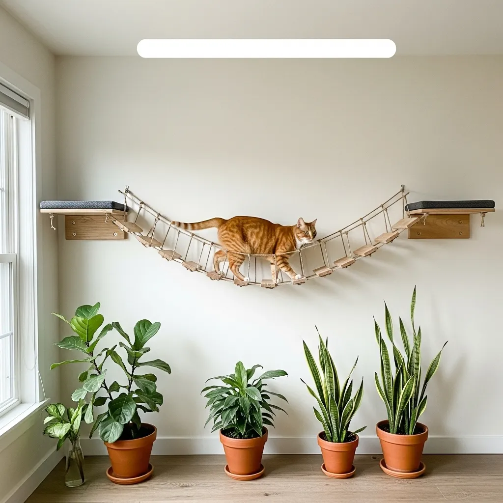 CatastrophiCreations Wall-Mounted Cat Bridge