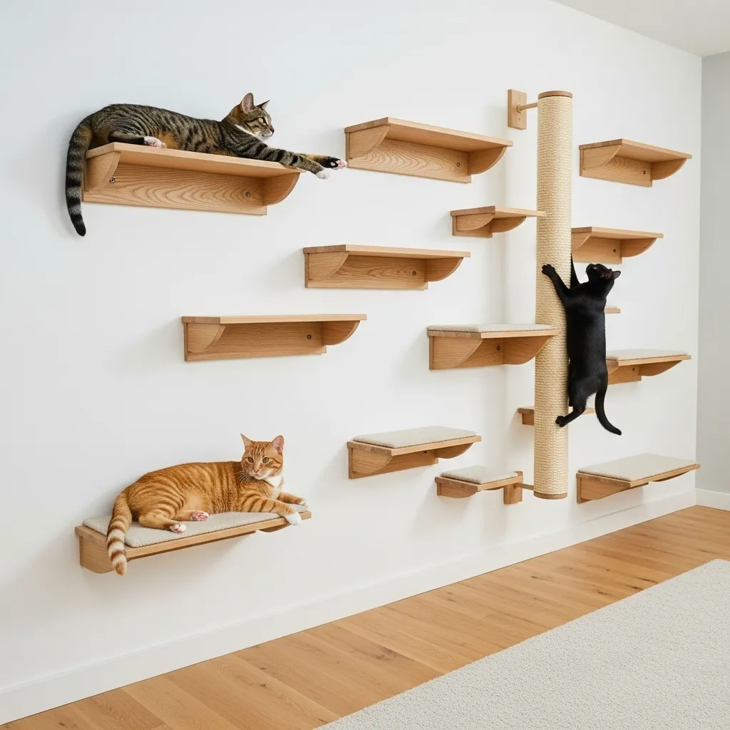 CatastrophiCreations Cat Dining Table Wall Shelf